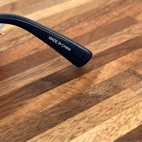 NWT Longchamp Cateye Sunglasses with case Midnight shimmer trim - Picture 8 of 10